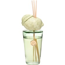 Missi Parlak Sırlı Yeşil Seramik Limon Detaylı Çubuklu Oda Kokusu 400 Ml-Limon Çiçeği