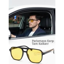 Mey Ithalat® Gece Sürüş Görüş Parlama Önleyici  Gece Gözlüğü Sis Far Işık Önleyici Anti-Fog Gözlük