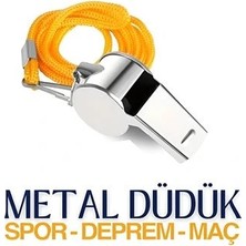 Mey Ithalat® Metal Düdük - Spor Düdüğü - Hakem Düdüğü Metal Deprem Düdüğü  715684