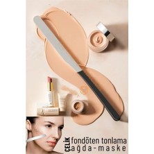 Mey Ithalat® Maske Sıvı Fondöten Tonlama Spatulası Çelik