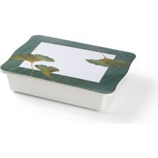 Lotus Melamin 4'lü Kahvaltılık Cam Kase Için Özel Silikon Kapaklı 31 x 22 cm Yüks:7 Cm-10 Pç.