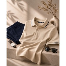 Advante ADV-5012 Polo Yaka Tişört/bej/2xl