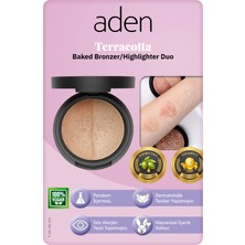 Kentex Aden Terracotta Baked Bronzer/highlighter Duo - Terracotta Bronzlaştırıcı/aydınlatıcı Ikilisi