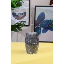 Miarik Design Gümüş Detaylı Oval Tuvalet Fırçası