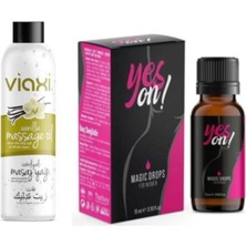 Lidyada Viaxi Yeson Magic Drops For Women 15 Ml+ Vanilyalı Masaj Yağı 177 ml