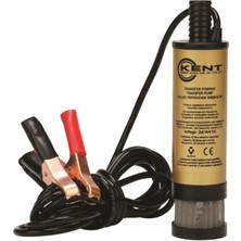 Kent 24 Volt Dalgıç Pompa 42 mm Küçük Damacana Tip Filtreli Mazot Su Sıvı Aktarma Pompası