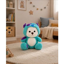 Toyzoy Toys Monster Kostümlü Şapkalı  Peluş Ayıcık-30 Cm-Yumuşak-Kaliteli Peluş
