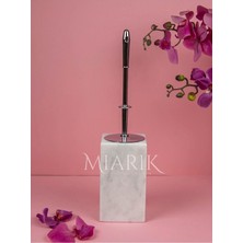 Miarik Design Dekoratif Mermer Kare Tuvalet Fırçası Wc Fırçası