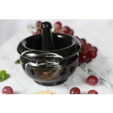 Miarik Design Mermer Havan Tokmak Sıyah 12X7 cm