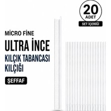 Albertos Türban Gelinlik Kuaför Tasarım Kılçık Tabancası Şeffaf Ultra Ince Kılçık 20 Adet