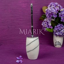Miarik Design Leylak Mermer Oval Tuvalet Fırçası