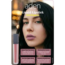 Kentex Aden Liquid Lipstick - Likit Ruj 07 Nude Elegance(Pudra Pembesi)