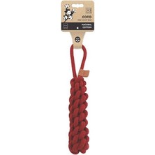Alvera Collection Örgü Köpek Oyuncağı Kırmızı 34 cm