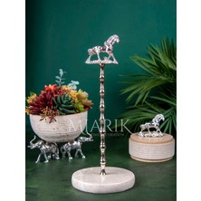 Miarik Design Mermer At Gümüş Peçetelik Havluluk Kağıt Havluluk