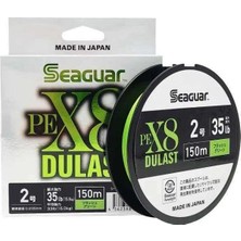 Seaguar Dulast Pe 8 Örgü Spin Ipi 150MT Flash Green Standart-1 Pe