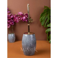Miarik Design Gold Detaylı Oval Tuvalet Fırçası