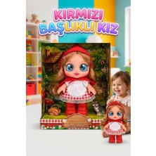 Farbu Oyuncak Elissa Masal Anlatan Kırmızı Başlıklı Kız Bebek - 24 cm Sesli Et Bebek - Eğitici Oyun Arkadaşı