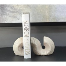 Miarik Design Dekoratif Doğal Traverten Mermer Kitap Tutucu