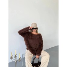Kechi Woman Tüylü Triko Kazak