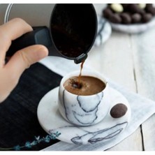 Miarik Design Leylak Mermer Espresso Kahve ve Türk Kahvesi Fincanı