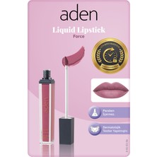 Kentex Aden Liquid Lipstick - Likit Ruj 06 Force(Gül Kurusu)