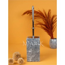 Miarik Design Dekoratif Mermer Kare Tuvalet Fırçası Wc Fırçası