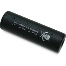 Ufc Airsoft Susturucu Stubby Killer Silencer Bk (14MM Cw & Ccw)  (100M Mesafe Koy Yoksa Ölürsün)