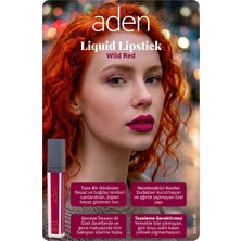 Kentex Aden Liquid Lipstick - Likit Ruj 09 Wild Red(Yaban Kırmızı)