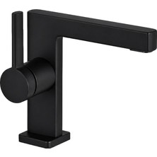 Dellora Sera Kısa Lavabo Bataryası Mat Sıyah
