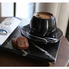 Miarik Design Siyah Toros Mermer Espresso Kahve ve Türk Kahvesi Fincanı