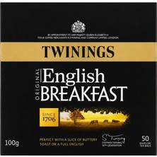 Twinings Original English Breakfast Siyah Bardak Poşet Çay 50 x 2 G