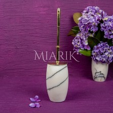 Miarik Design Leylak Mermer Oval Tuvalet Fırçası