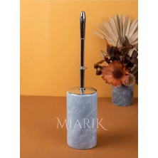 Miarik Design Gri Renk Gümüş Detaylı Tuvalet Fırçası