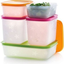 Tupperware Alaska 5'li Derin Dondurucu İçin Saklama Kabı Seti Dayanıklı Materyal ve Kapasite