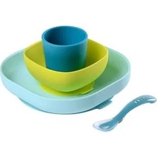 Beaba 4lü Silikon Beslenme Seti Blue