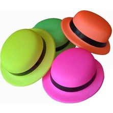 Alvera Collection Neon Partisi Turuncu Renk Melon Plastik Parti Şapkası