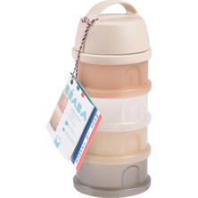 Beaba 4 Katmanlı Süt Tozu Kutusu ve Atıştırmalık Kabı (Clay)
