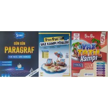 Eser 5. Sınıf Gün Gün Paragraf Yeni Nesil Soru Bankası+Yanıt Yayınları 5. Sınıf Yaz Tatil Etkinlikli Kitabı+ Günay Yayınları 5'ten 6'yageçenler Için Yaz Kampı Föyleri