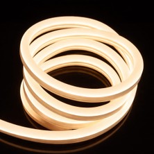 Sakin Enerji Neon Şerit LED 220 Volt Esnek Silikonlu Aydınlatma + Fiş Dahil