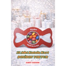 Emtory Gift 5 Adet Kırmızı Kurdele Model Şeker Kutusu - Çikolata Kutusu - Nişan Hediye - Bayram Hediye Kutusu