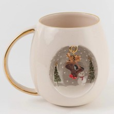 BSK Ceramics Handmade Geyik Porselen Kupa