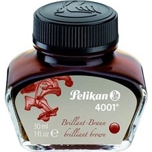 Pelikan 4001 Kahverengi Yazı Mürekkebi 30 ml Sarf Malzemeler İçin Uygun
