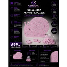 Yenomi 26 Harfli Eğitici Alfabe Puzzle Salyangoz Çerçevesiz