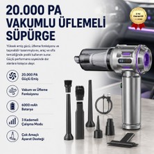 Hızlı Store 20000PA 6000MAH 100W Toz Üfleme ve Süpürge Ev / Araba / Ofis Süpürgesi
