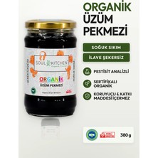 Soul Kitchen Organik Üzüm Pekmezi 380 gr (Soğuk Sıkım) (Şeker İlavesiz)