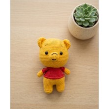 HTB Collections Sevimli Örgü Ayıcık Amigurumi Winnie The Pooh - Bebek ve Çocuklar Için Sağlıklı Koton Iplikten Yapılma/yıkanabiliroyuncak