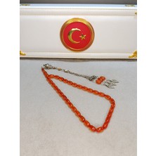 Sıkma Kehribar Tesbih Usta Yapımı