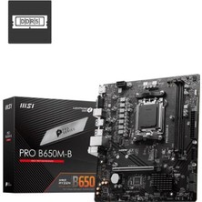 MSI Msı Pro B650M-B Amd Am5 Ddr5 Micro Atx Anakart Outlet