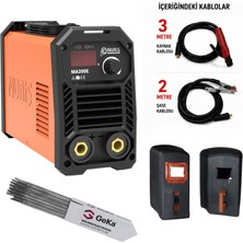 Nuriş MA200E Inverter Kaynak Makinesi + Kaynak Maskesi + 100LÜ Elektrod