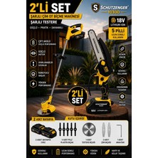 SCHUTZENGER 1030D Şarjlı Ot Çim Biçme Makinesi 100 cm Kesme Genişliği ile Güçlü Performans Sarı